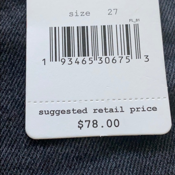 free people buttoned black shorts - Picture 3 of 4